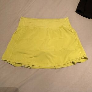 Lulu Lime Yellow Green Women's Pace  Skirt ( regular length)